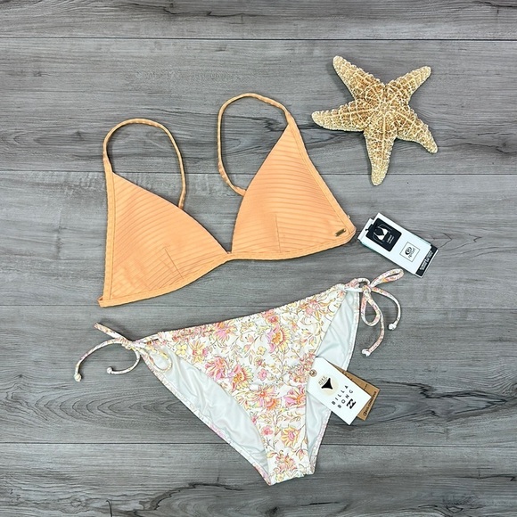 ☀️RIP CURL☀️ BILLABONG☀️ PREMIUM SURF BANDED FOED TRY DAY DREAMIN HIKE BIKINI - Picture 2 of 16